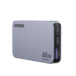 Cargador Ultra Slim 65W Nexode Pro| Diseño de Pared Plano, 3 Puertos d
